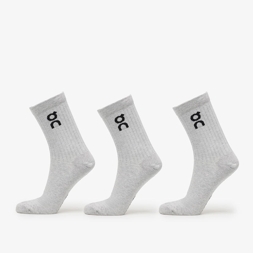 Чорапи On Running Logo Sock High 3-Pack Сиво | 2UF10311732 U