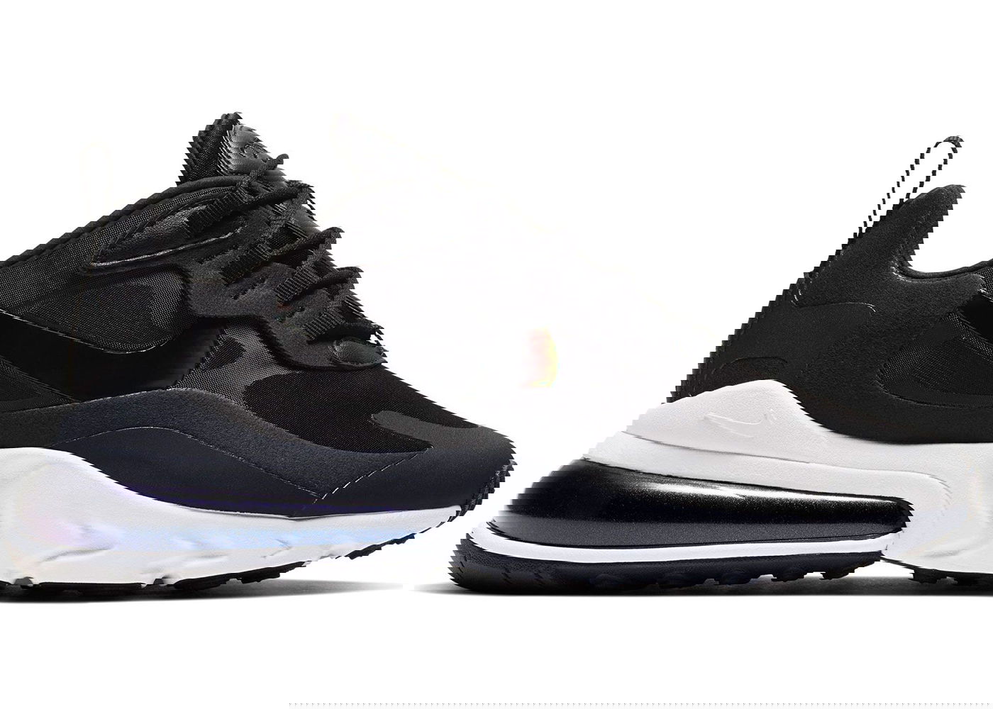 Кецове и обувки Nike Air Max 270 React Black White Iridescent W Черно | CJ0619-002, 0