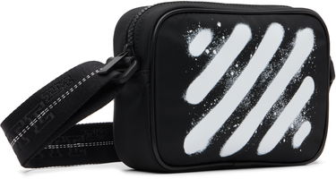 Чанта през рамо Off-White Diagonal Spray Camera Bag Черно | OMNQ099F25FAB0011001, 1