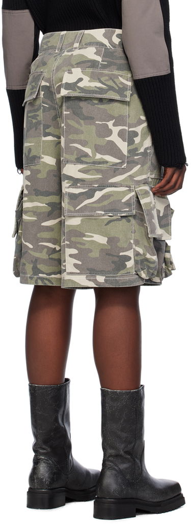 Къси панталони We11done We11done Camo Cargo Shorts Зелено | WD-PT0-24-207-M-BG, 2