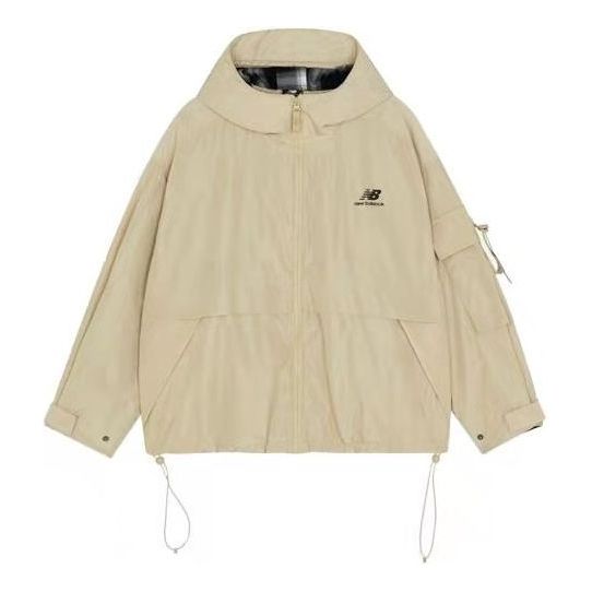 Ветровка New Balance Woven Hooded Track Jacket Бежово | AWJ13333-BEI