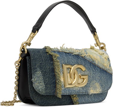 Чанта през рамо Dolce & Gabbana Denim Crossbody Bag Синьо | BB7603 A9U75, 1