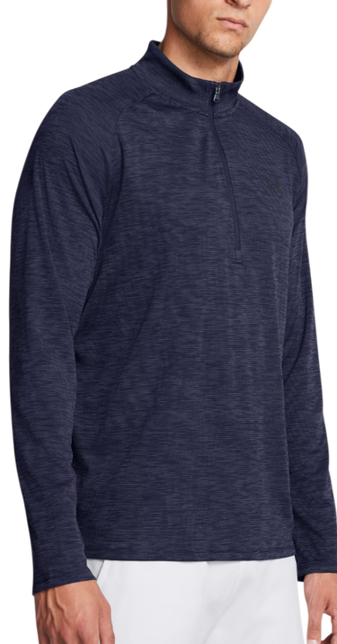 Суитчър Under Armour UA Tech Textured Long-Sleeve 1/2 Zip Тъмно синьо | 1382797-410, 0