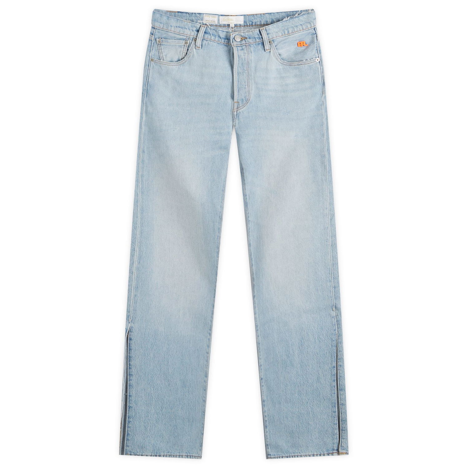 Дънки ERL ERL x Levis 501 Split Hem Denim Jeans Size 34 Синьо | ERL07P202-1, 1