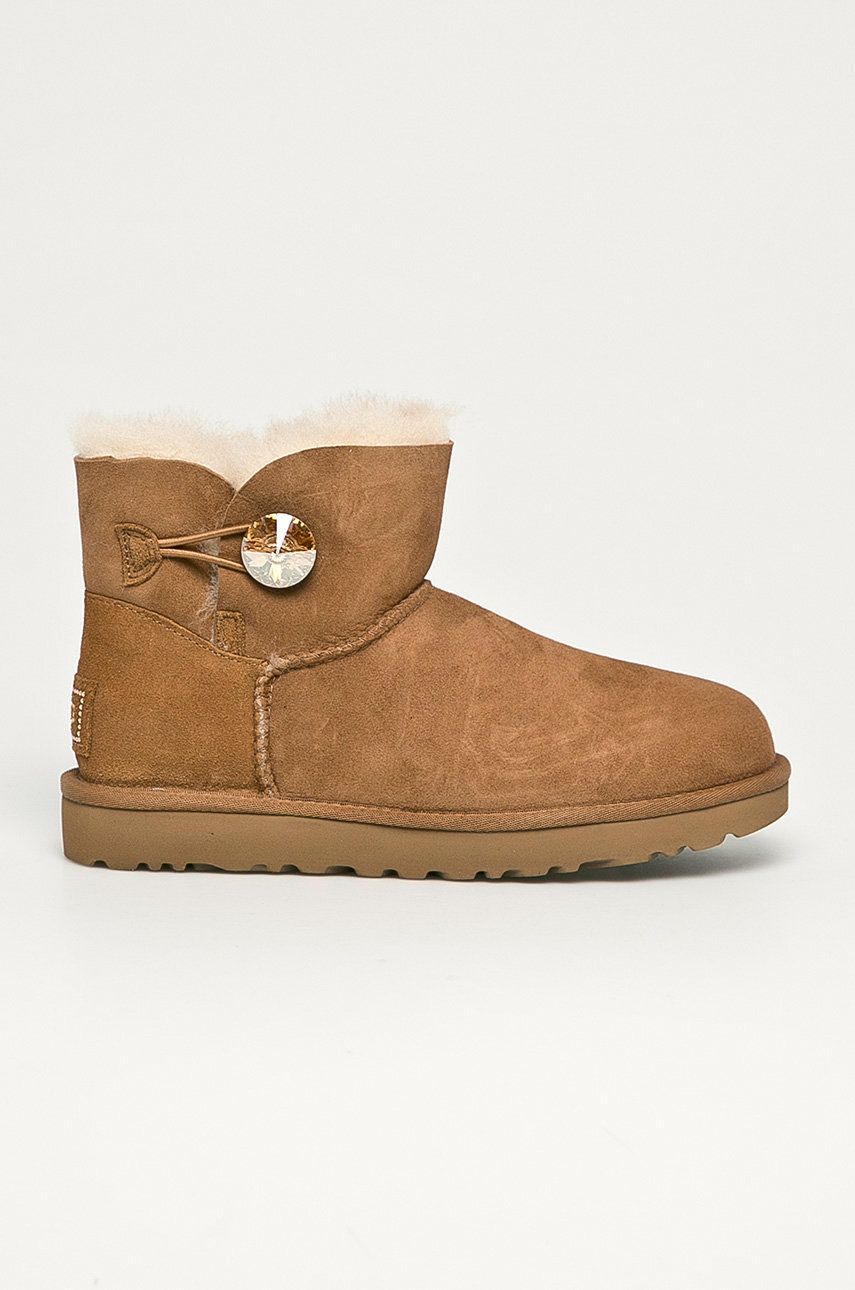 Кецове и обувки UGG Mini Bailey Button Blink Бежово | 1016554.CTGL, 0