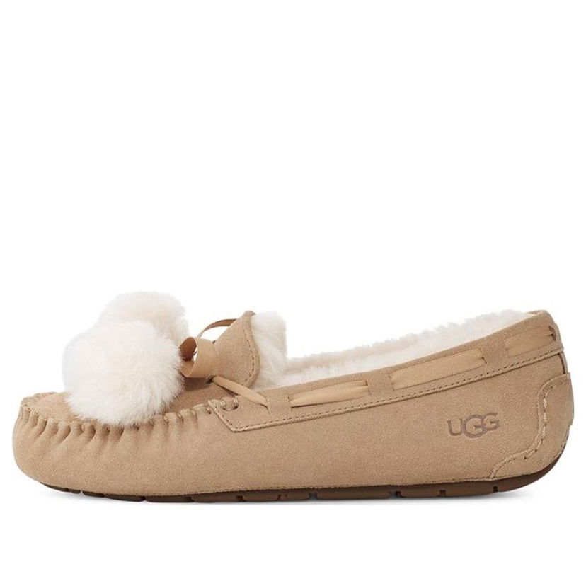 Кецове и обувки UGG Dakota Moccasin Slippers with Bow Бежово | 1138651-SAN