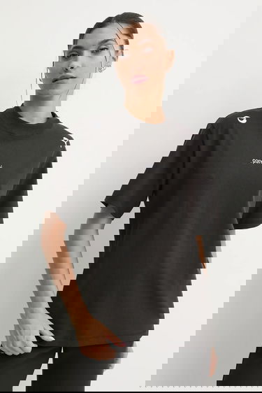 Тениска Coperni Coperni x Puma Cotton Crew Neck T-Shirt Черно | 628305, 2