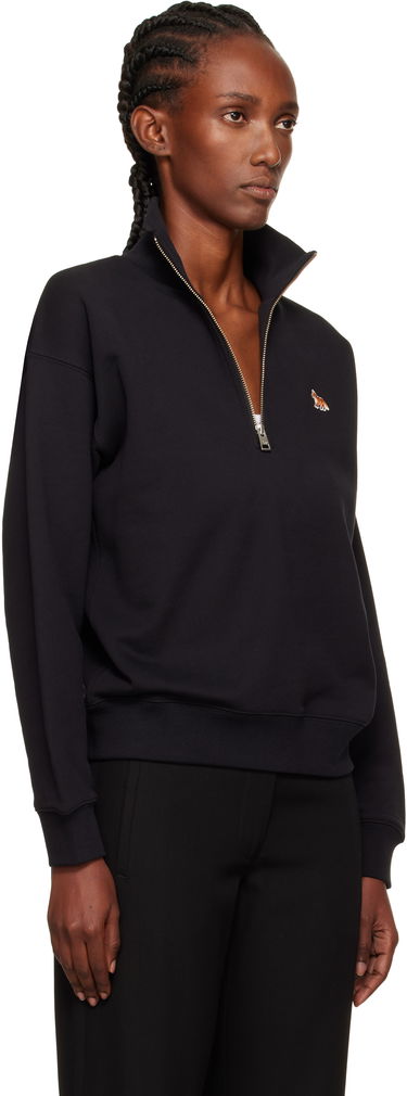 Суитчър MAISON KITSUNÉ Maison Kitsuné Half Zip Baby Fox Patch Sweatshirt Сиво | PW00308KM0341, 4