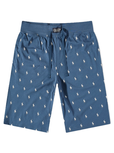 Пижама Polo by Ralph Lauren Sleepwear All Over Pony Sweat Shorts Синьо | 714899513003