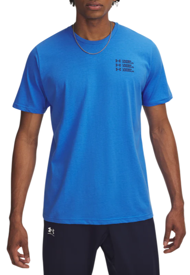 Тениска Under Armour Under Armour Triple Stack Logo Short Sleeve T-Shirt Синьо | 6004173-402, 0