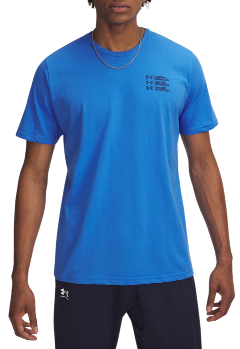 Тениска Under Armour Under Armour Triple Stack Logo Short Sleeve T-Shirt Синьо | 6004173-402