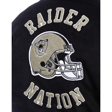 Яке Mitchell & Ness NFL Blackout Collection Oakland Raiders Varsity Jacket Черно | JK9935-ORABLCK, 6