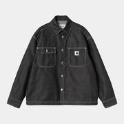 Louis Denim Shirt Jac with Contrast Stitching