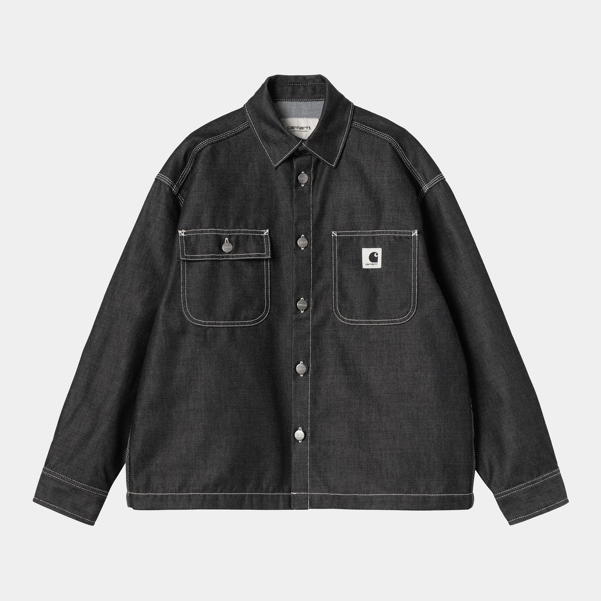 Яке Carhartt WIP Louis Denim Shirt Jac with Contrast Stitching Черно | I036319_8, 0