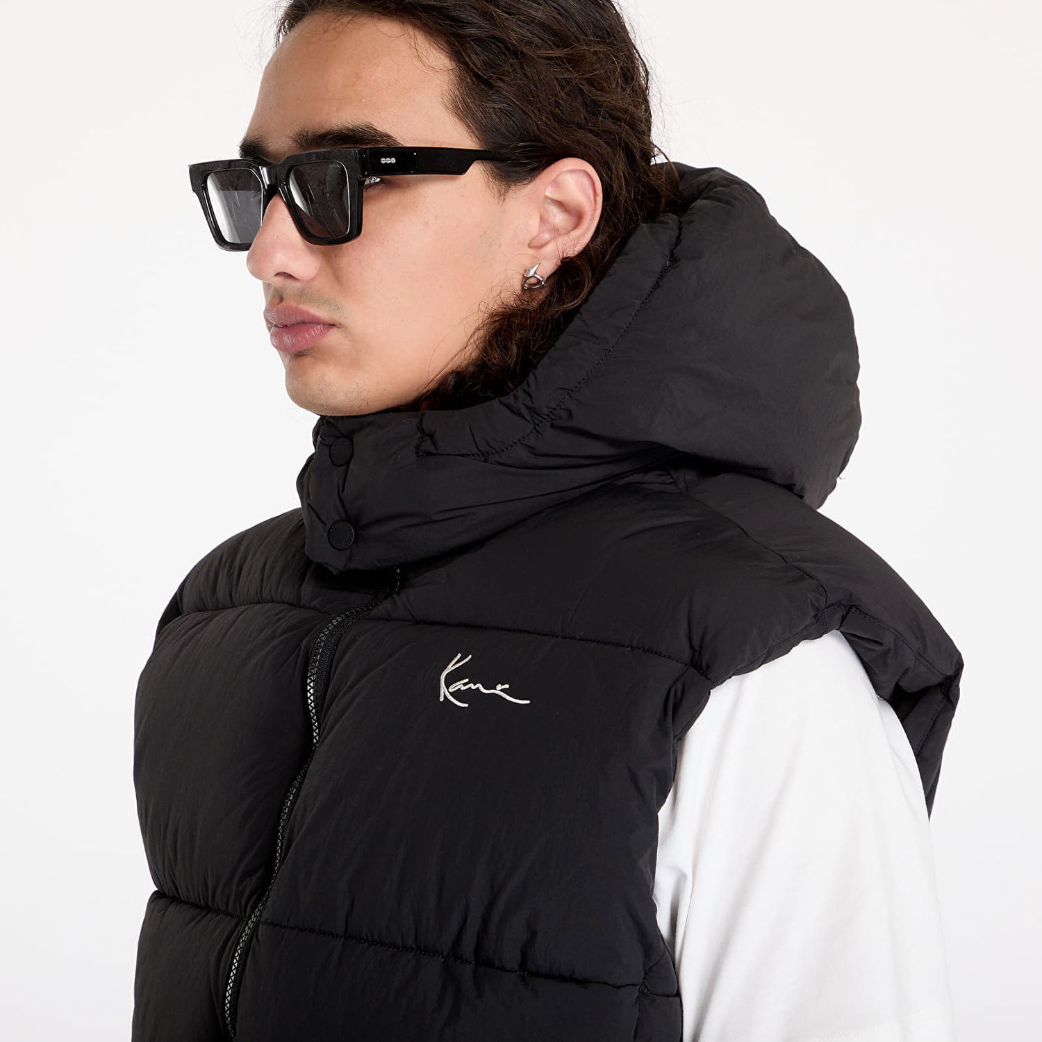Жилетка Karl Kani Small Signature Puffer Vest Black S Черно | 60720004, 1