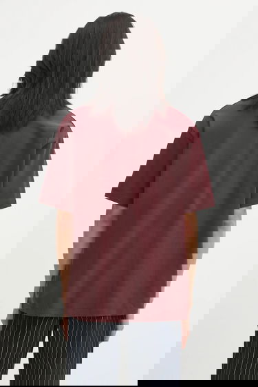 Тениска By Parra Protect the Sun Graphic T-Shirt Бургунди | 54401, 4