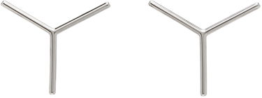 Обеци Y/PROJECT Y/Project Mini 'Y' Earrings Металик | EARRING24-S24, 0