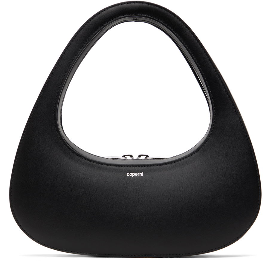 Чанта през рамо Coperni Swipe Baguette Shoulder Bag Черно | COPBA04405, 0