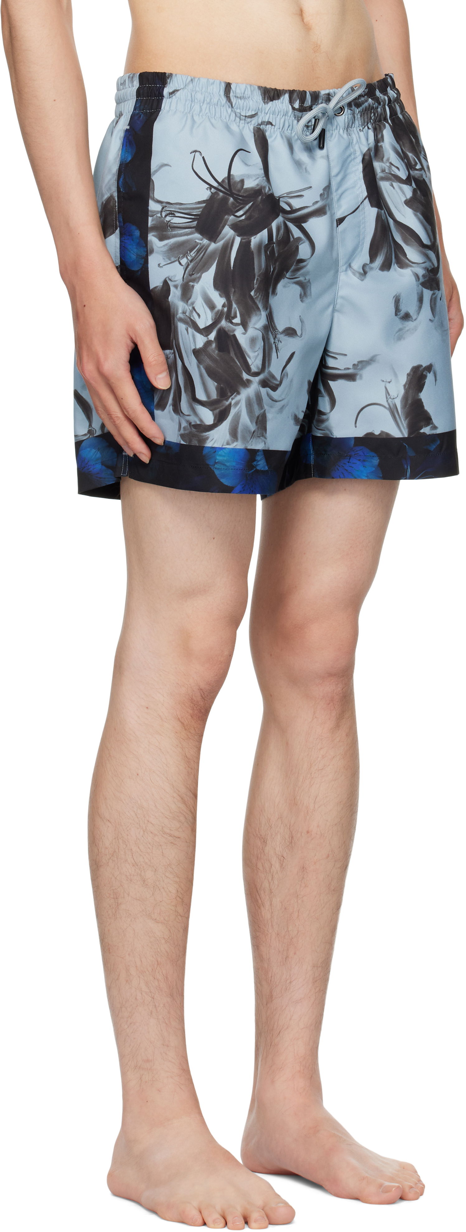 Бански Dries Van Noten Dries Van Noten Patterned Swim Shorts Синьо | 252-022500-2270, 1