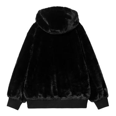 Суитчър Carhartt WIP Faux Fur Zip-Up Hoodie Черно | I034451_3, 1