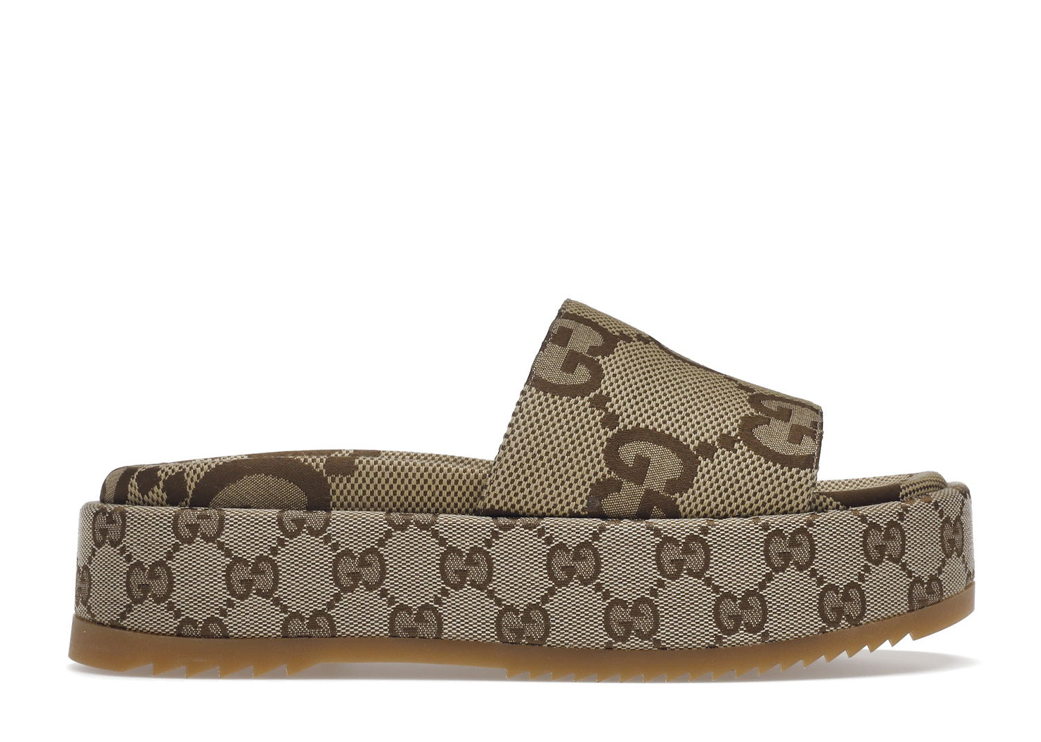 Кецове и обувки Gucci Angelina Platform 55mm Sandal Бежово | 623212 UKO00 2580, 0