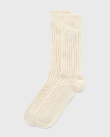 Чорапи AMI AMI Paris ADC Two Tone Ribbed Socks EU 43-46 Бяло | USC022.379-635, 0