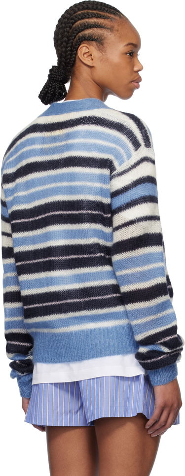 Пуловер Marni Marni Striped Mohair Cardigan Синьо | CDMD0388Q0 UFU178, 2