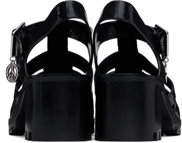 Дънки Moschino Moschino Jeans Jelly Heeled Sandals Черно | 3213 3289, 1