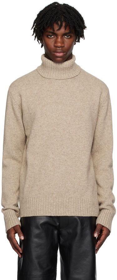 Пуловер Universal Works Universal Works Roll Neck Turtleneck Бежово | 29450, 0