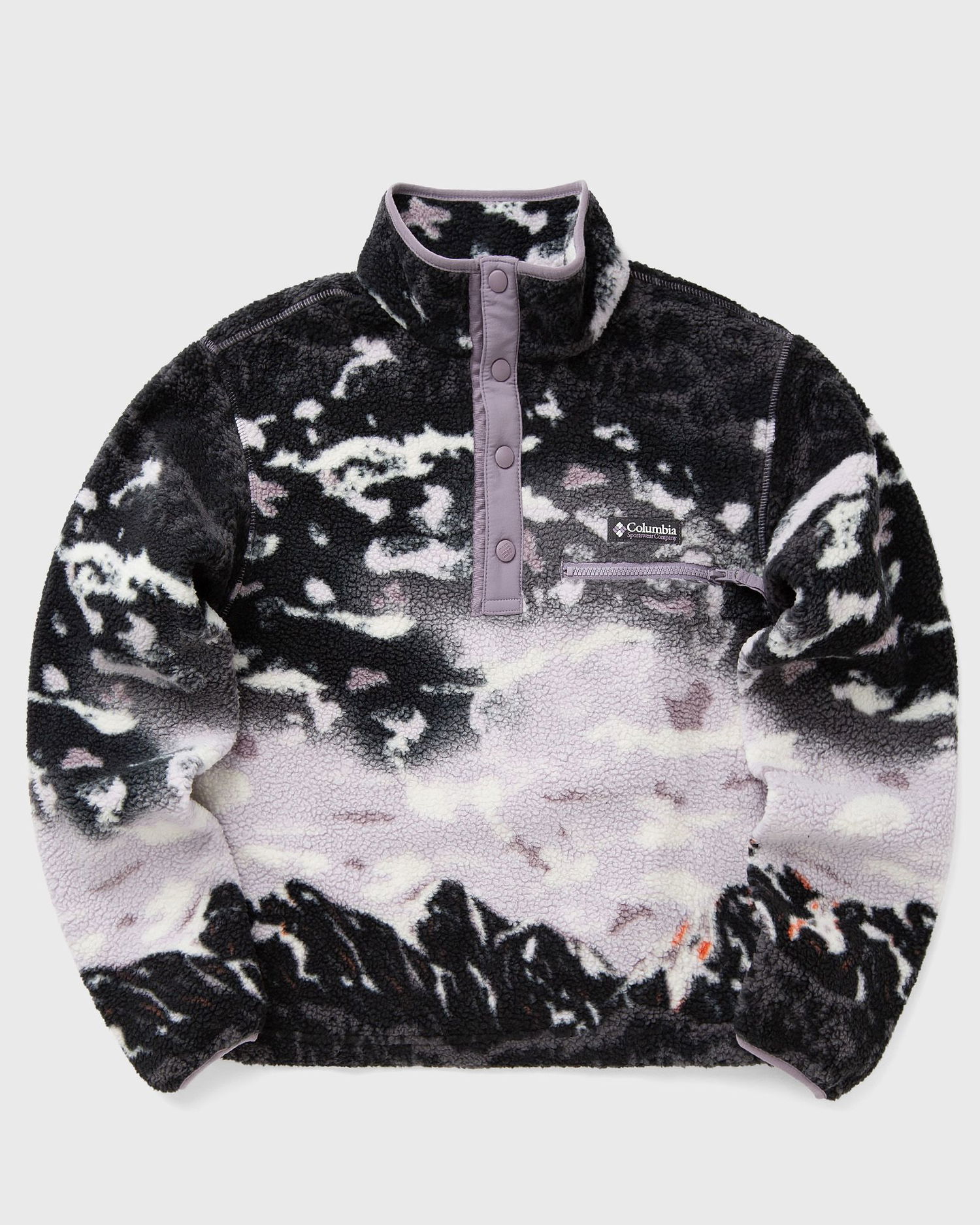 Пуловер Columbia Helvetia II Printed Cropped Half Snap Fleece Лилаво | 2098501554, 0