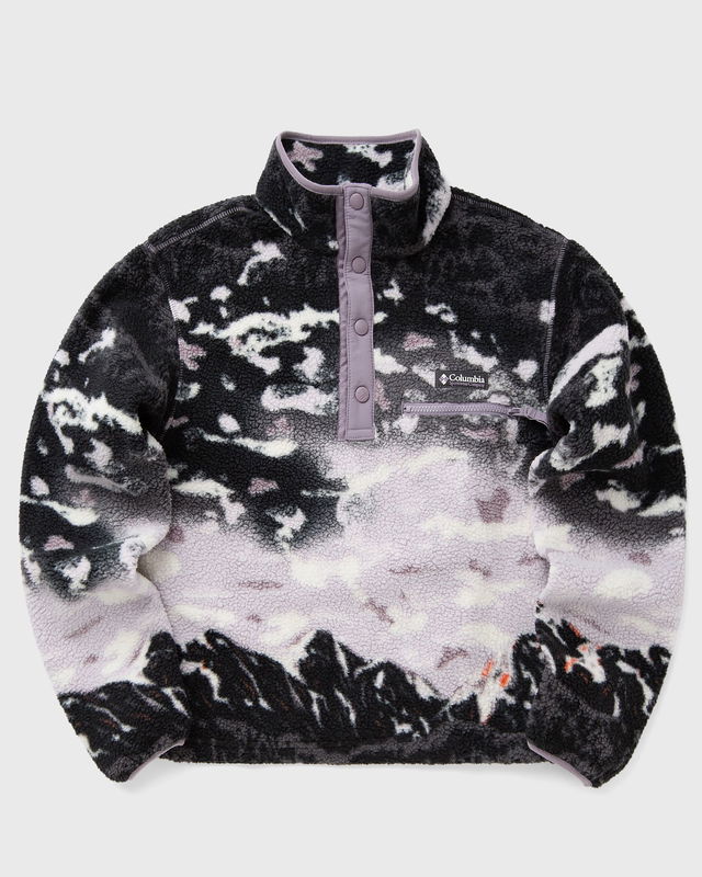 Helvetia II Printed Cropped Half Snap Fleece