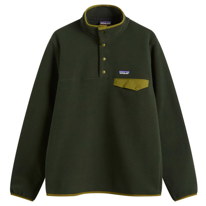 Пуловер Patagonia Lightweight Synchilla Snap-T Pullover Зелено | 25551-OLGG