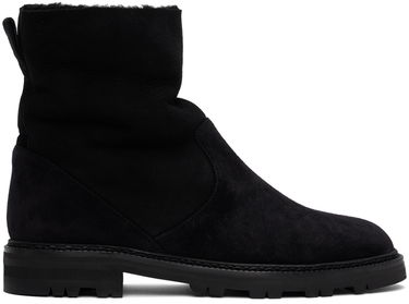Облекло Manolo Blahnik Manolo Blahnik Tomosa Suede Shearling Boots Черно | 324-2781, 0