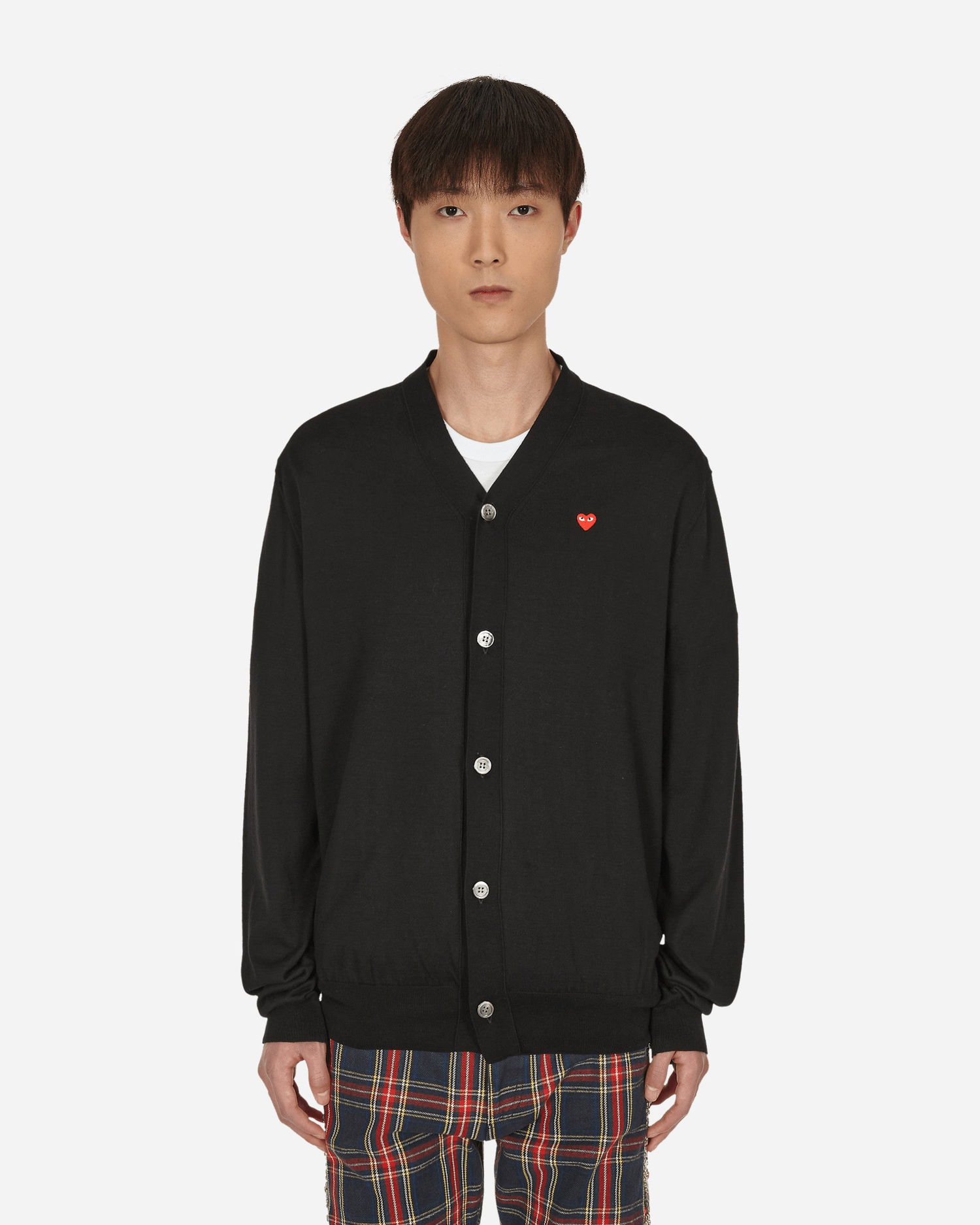 Пуловер Comme des Garçons Play Small Red Heart Cardigan Черно | P1N054-1, 1