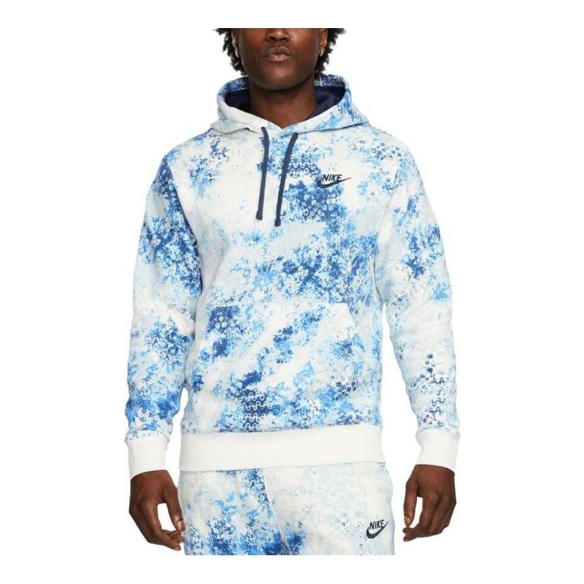 Суитчър Nike Fleece Pullover Hoodie Синьо | DZ3065-133, 0