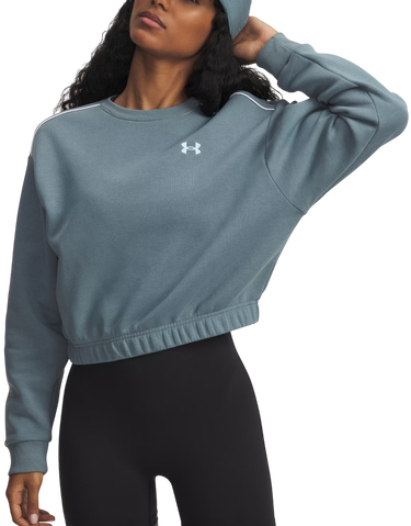 Суитчър Under Armour Rival Fleece Piped Crew Cropped Sweatshirt Синьо | 6007035-587, 0