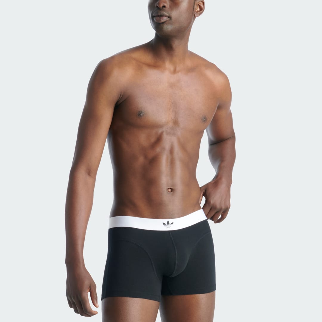 Боксерки adidas Performance Comfort Flex Cotton Trunks Underwear (2-Pack) Черно | JK3881, 0