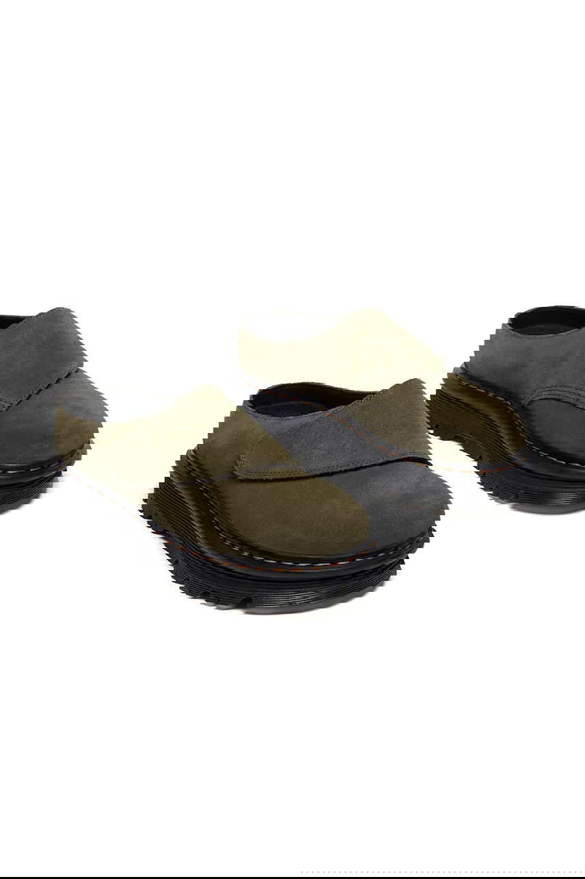 Кецове и обувки Dr. Martens ZebZag AnyWair Suede Platform Mule Зелено | DM41730300, 1