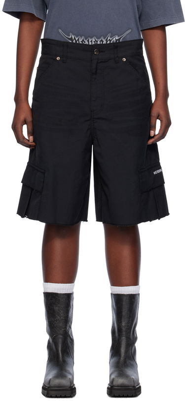 Къси панталони We11done We11done Cropped Cargo Shorts Черно | WD-DP0-24-344-M-BK, 0