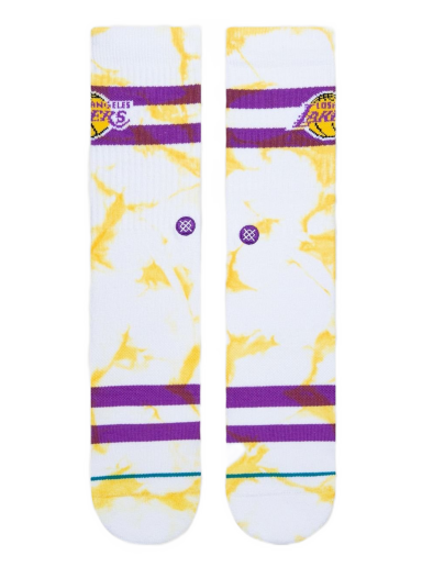 Чорапи Stance LAKERS DYED SOCKS Бяло | 190107473958