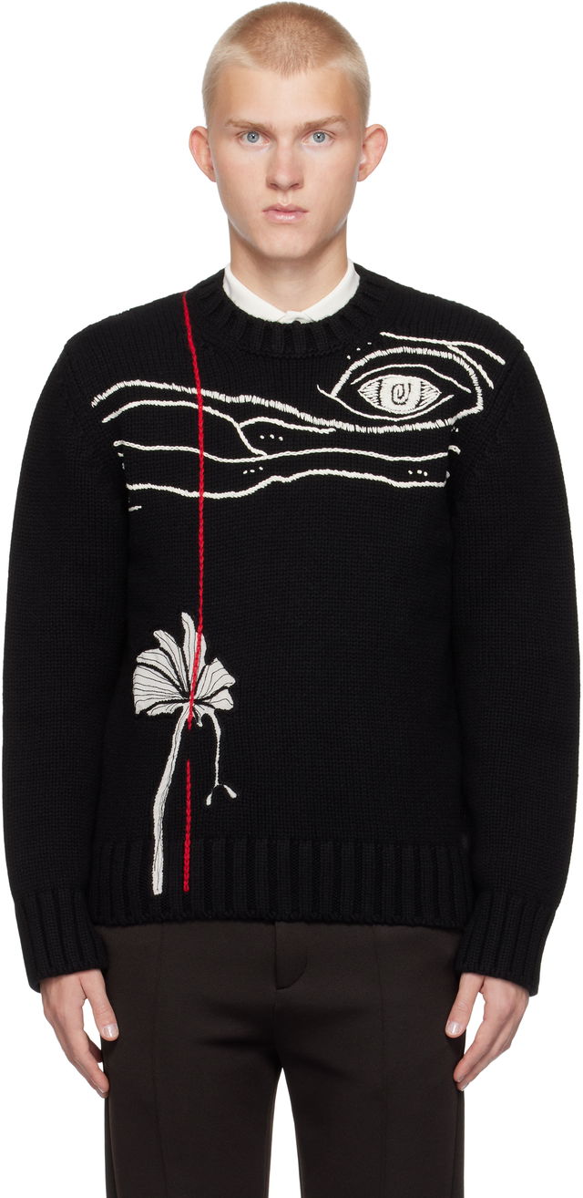 Embroidered Crewneck Sweater