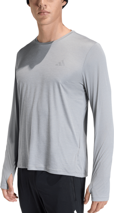 Тениска adidas Originals Adi365 Essentials Long-Sleeve Running Top with Thumbholes Сиво | ke8420, 0
