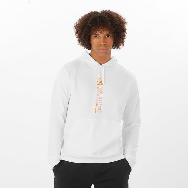Суитчър Salomon Golden Trail Hoodie Бяло | LC2260100, 0