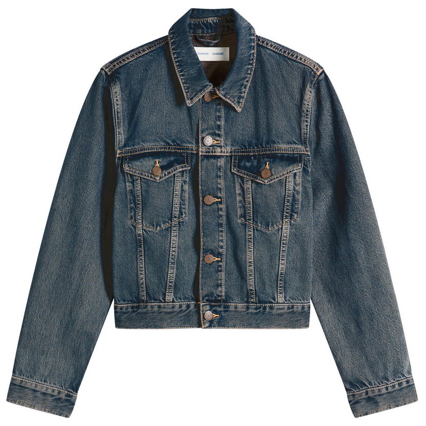 Яке Samsoe Samsoe Sabeth Denim Jacket Синьо | F25300108-CLR002308