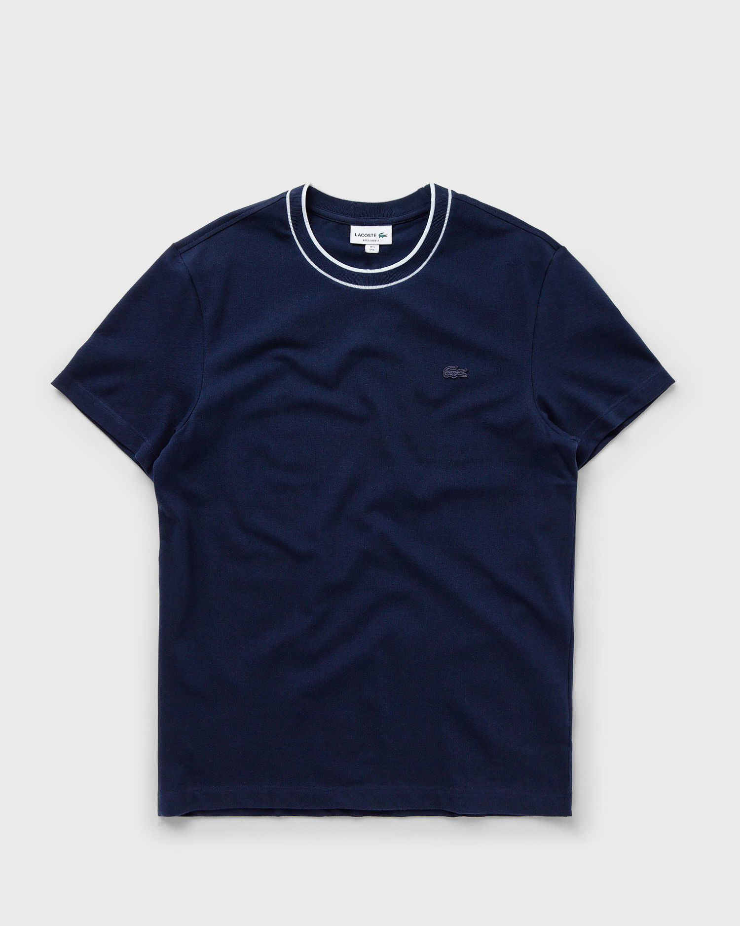 Тениска Lacoste STRETCH PIQUÉ STRIPE COLLAR T-SHIRT Тъмно синьо | TH8174-166, 0