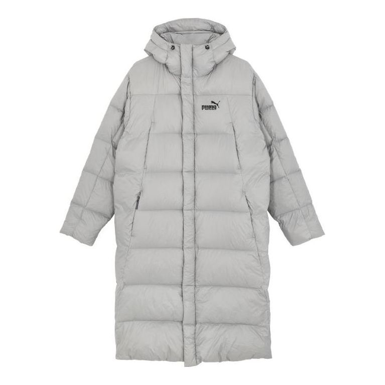 Пухо яке Puma Lightweight Hooded Down Coat Сиво | 678345-14
