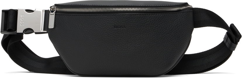 Чанта за кръста BOSS BOSS Grained Leather Belt Bag Черно | 50552475
