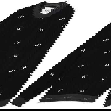 Суитчър WTAPS 12 Bones Crew Sweat Черно | 232TQDT-SHM04-BK, 0