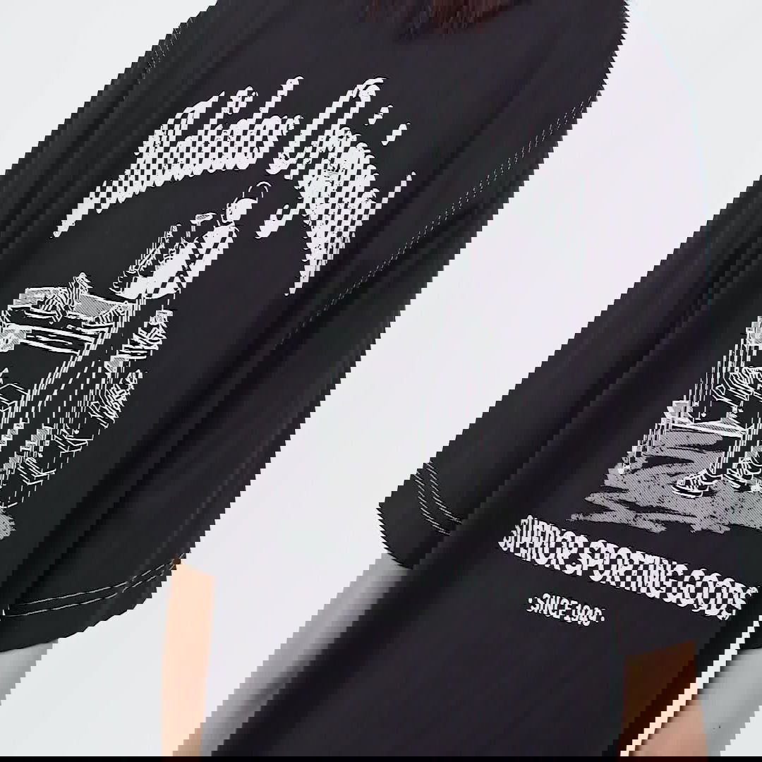 Тениска adidas Performance Black T-Shirt With Small Logo Print Черно | JP4477, 1