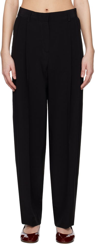 Панталони TOTEME TOTEME Double-Pleat Straight Trousers Черно | 252-WRB0289-FB0378, 0